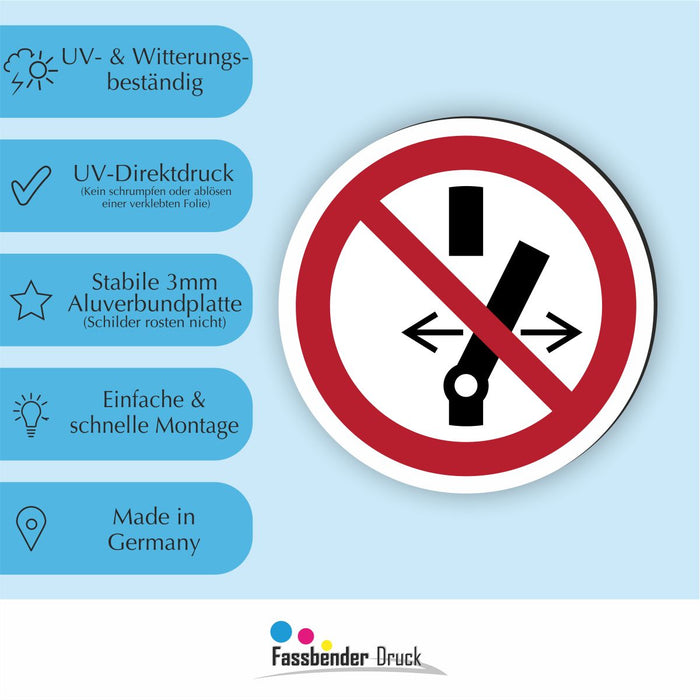 Verbotszeichen Schalten verboten RUND (P031) Piktogram nach DIN EN ISO 7010