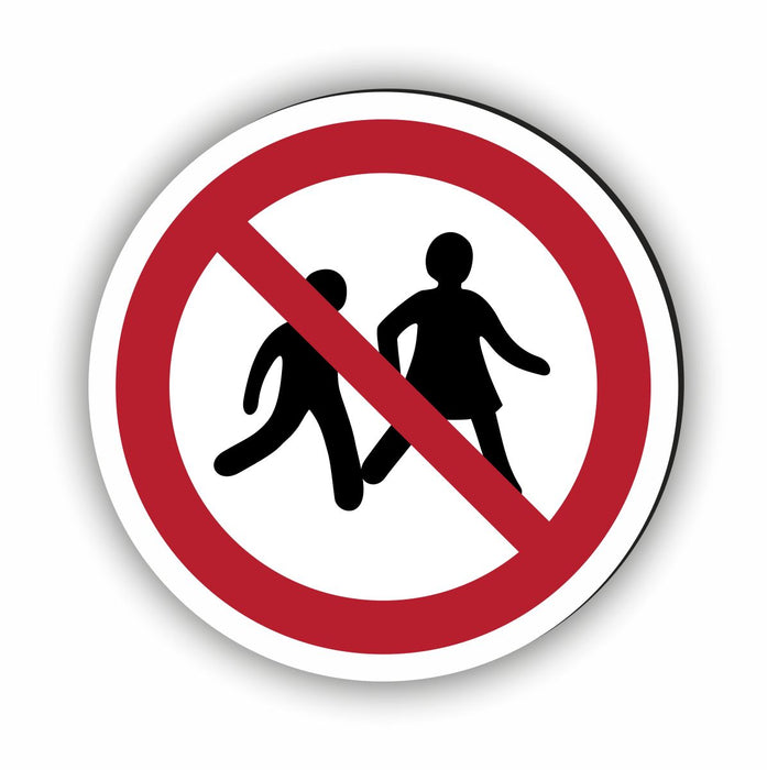 Verbotszeichen Kein Zutritt für Kinder RUND (P036) Piktogram nach DIN EN ISO 7010