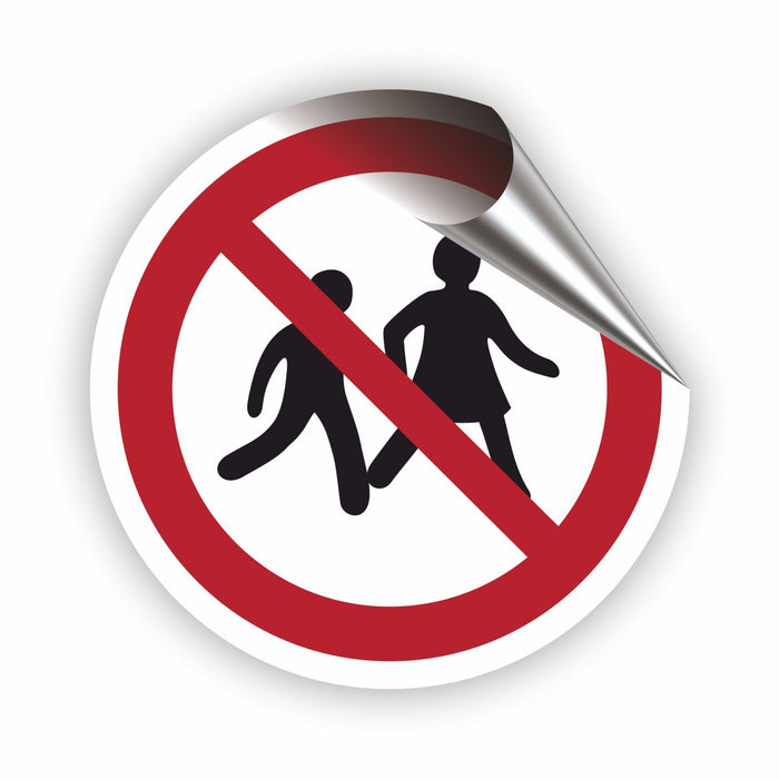 Verbotszeichen Kein Zutritt für Kinder RUND (P036) Piktogram nach DIN EN ISO 7010