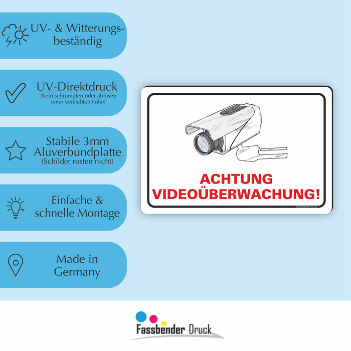 ACHTUNG VIDEOÜBERWACHUNG