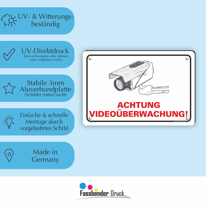 ACHTUNG VIDEOÜBERWACHUNG