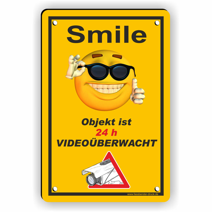 SMILE Objekt ist 24 Stunden videoüberwacht