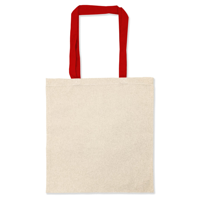 Personalisierte Tragetasche selber mit Logo o. Wunschtext gestalten | 100% recycelte, nachhaltige & klimafreundliche Tasche aus Baumwolle