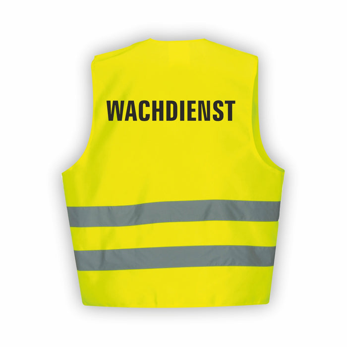 WACHDIENST Warnweste | Signalweste | Sicherheitsweste nach ISO 20471 | 6 Farben + 3 Größen