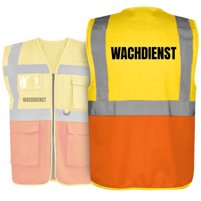 WACHDIENST Warnweste PREMIUM