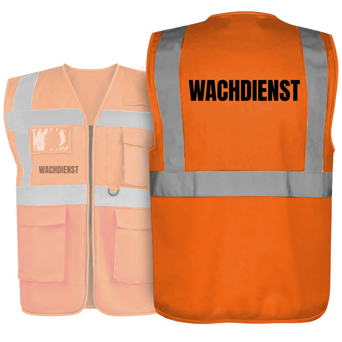 WACHDIENST Warnweste PREMIUM