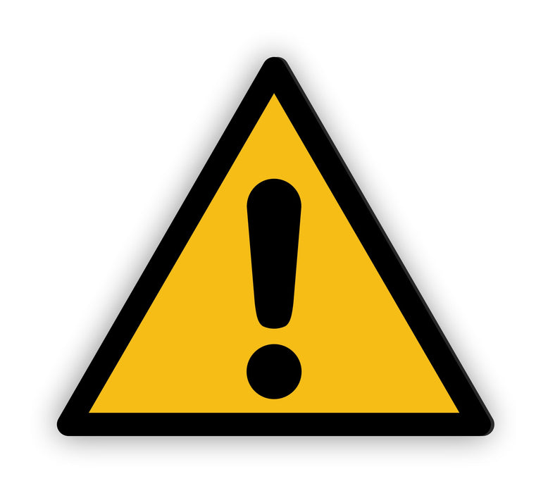W001 Warnzeichen (W001) Allgemeines Warnzeichen - nach DIN EN ISO 7010 ...