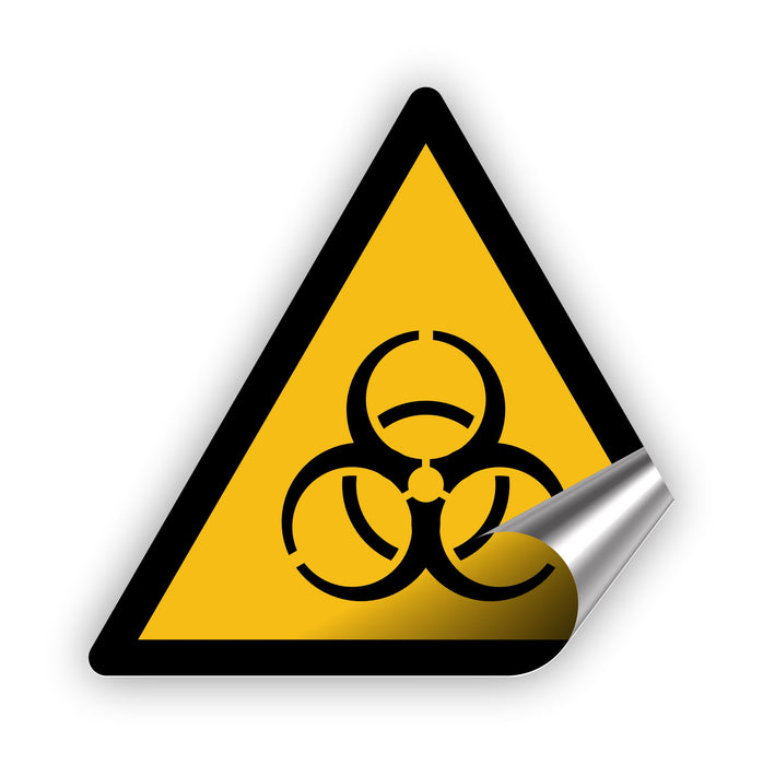 Warnzeichen (W009) Warnung vor Biogefährdung - nach DIN EN ISO 7010