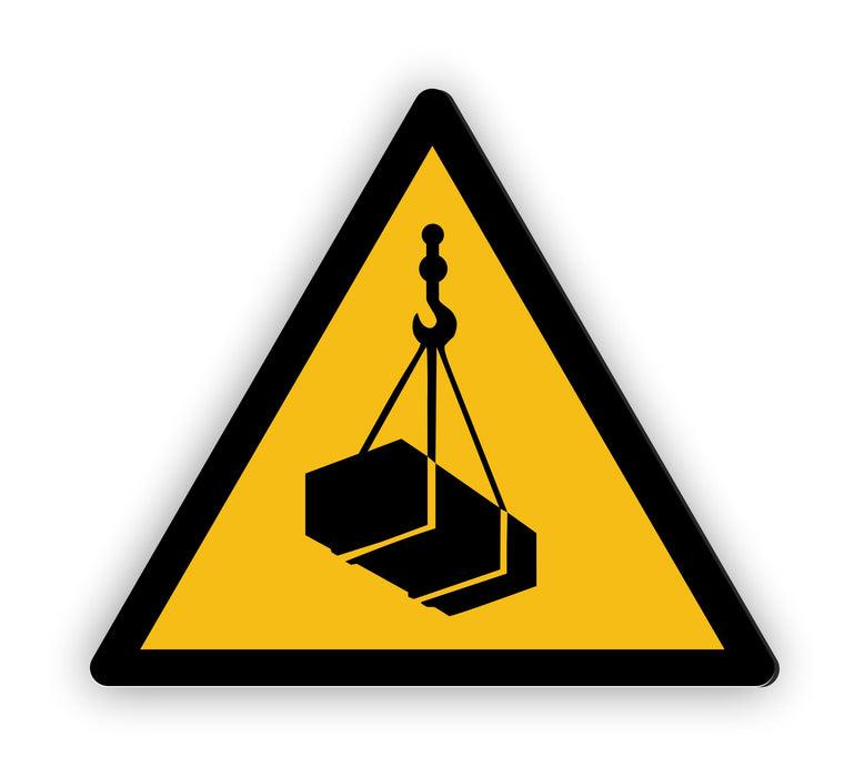Warnzeichen (W015) Warnung vor schwebender Last - nach DIN EN ISO 7010