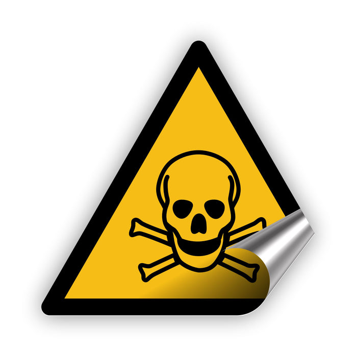 Warnzeichen (W016) Warnung vor giftigen Stoffen - nach DIN EN ISO 7010