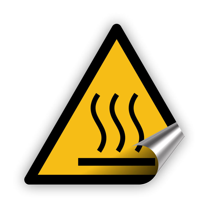 Warnzeichen (W017) Warnung vor heißer Oberfläche - nach DIN EN ISO 7010