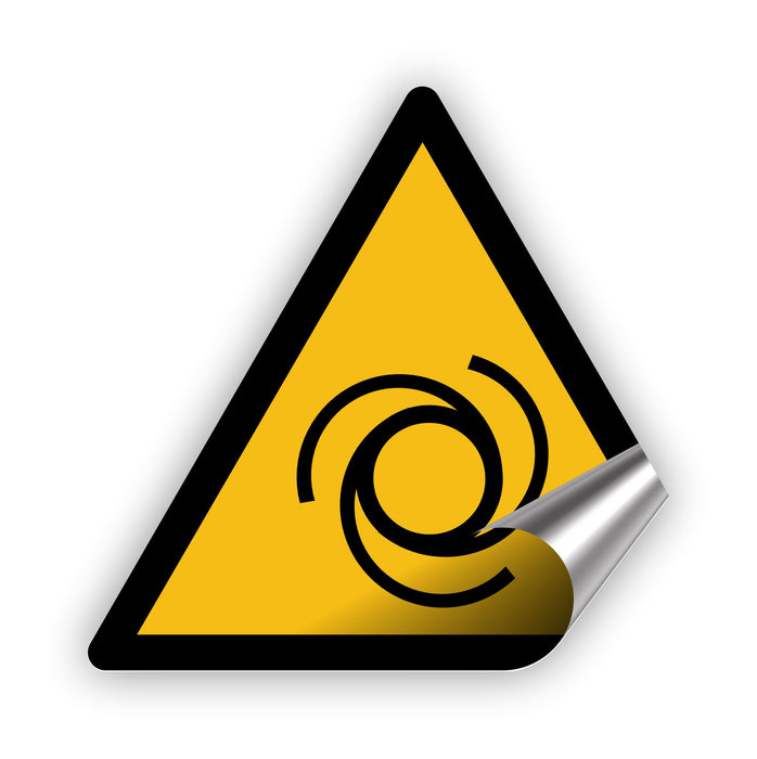 Warnzeichen (W018) Warnung vor automatischem Anlauf - nach DIN EN ISO 7010
