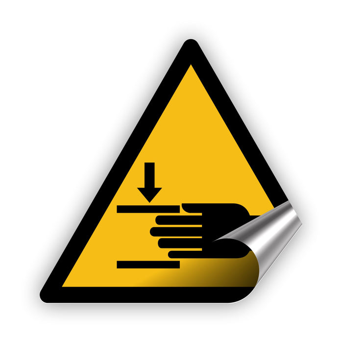 Warnzeichen (W024) Warnung vor Handverletzungen - nach DIN EN ISO 7010