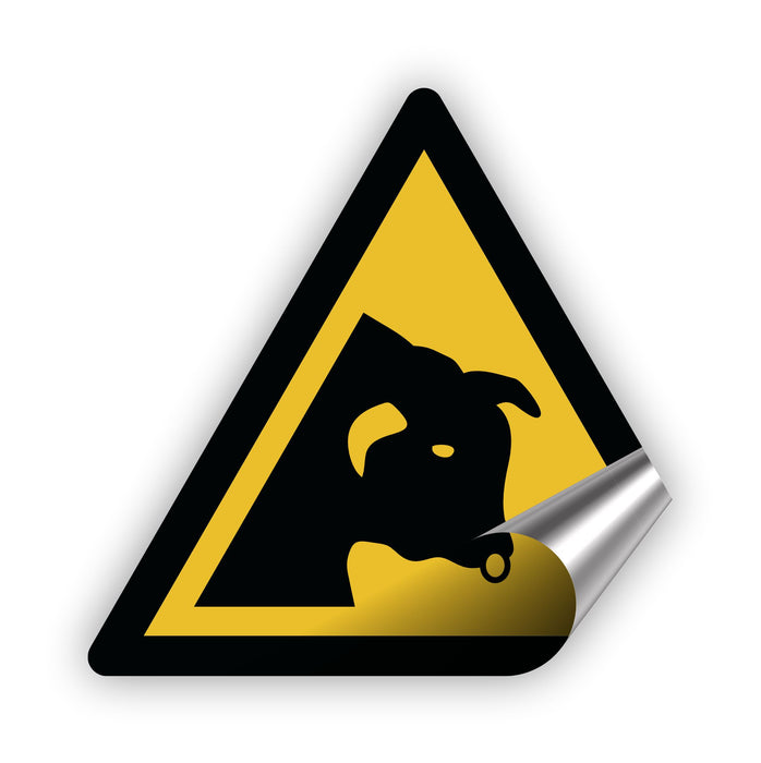 Warnzeichen (W034) Warnung vor Stier - nach DIN EN ISO 7010