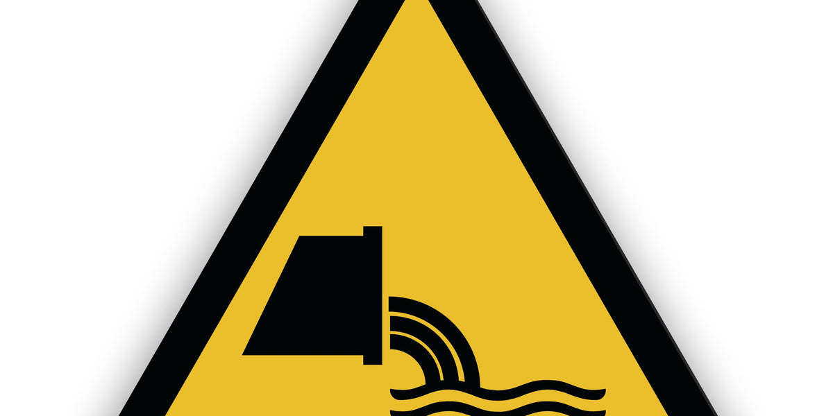 LEMAX Warnschild „Absturzgefahr“ Selbstklebend – Nach ASR/ISO, 200 Mm Schenkellänge, Für Innen & Außen