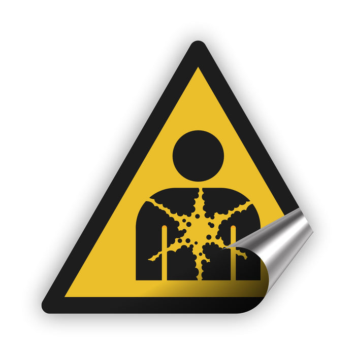 Warnzeichen (W071) Warnung vor gesundheitsgefährdenden Stoffen oder Gemischen - nach DIN EN ISO 7010