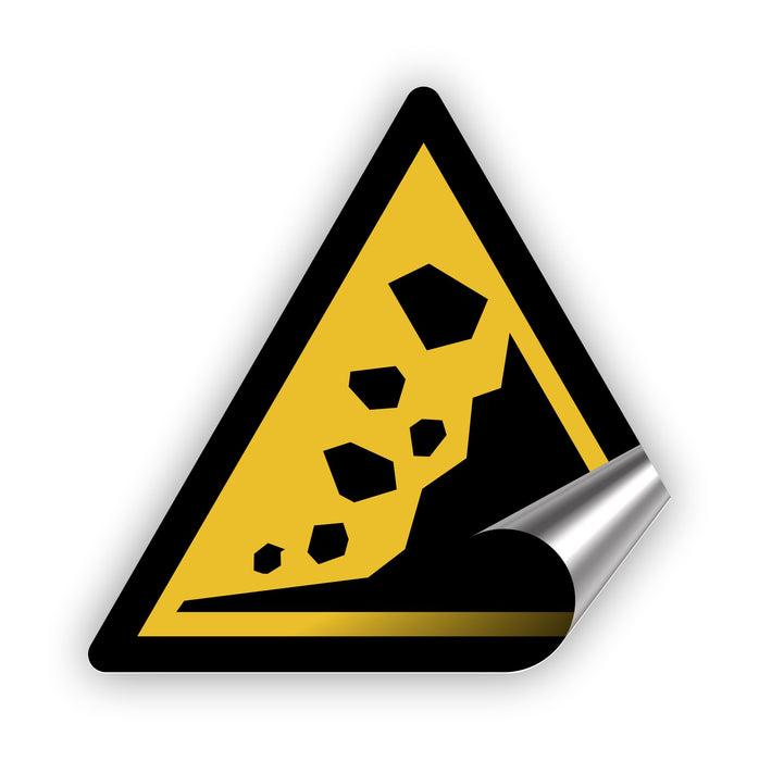 Warnzeichen (W078) Warnung vor Erdrutschgebiet - nach DIN EN ISO 7010