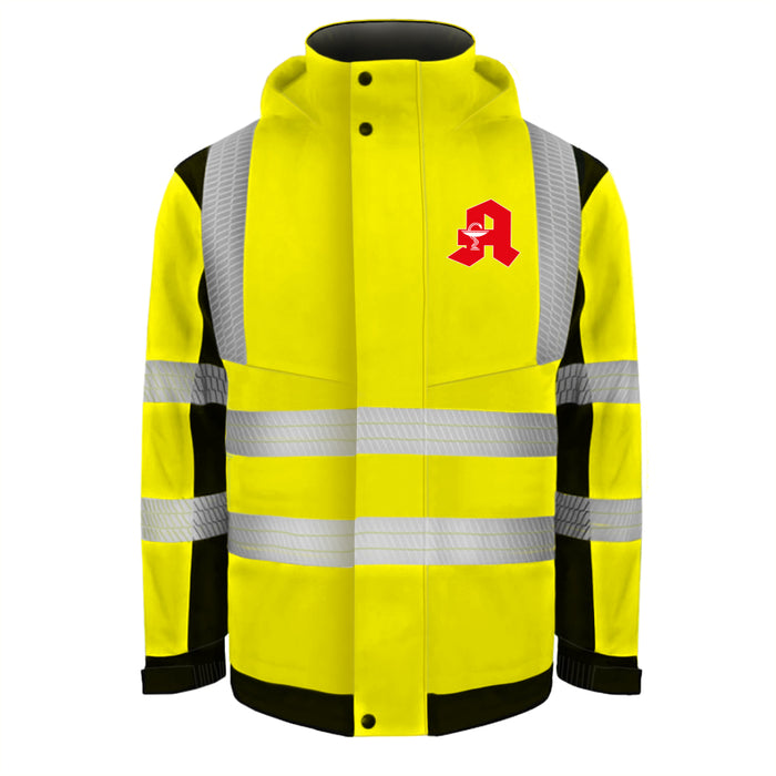 APOTHEKE Softshell Winterjacke / Sicherheitsjacke mit Reißverschluss und Taschen