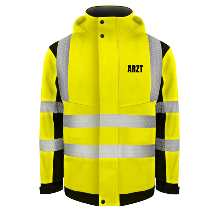 ARZT Softshell Winterjacke / Sicherheitsjacke mit Reißverschluss und Taschen