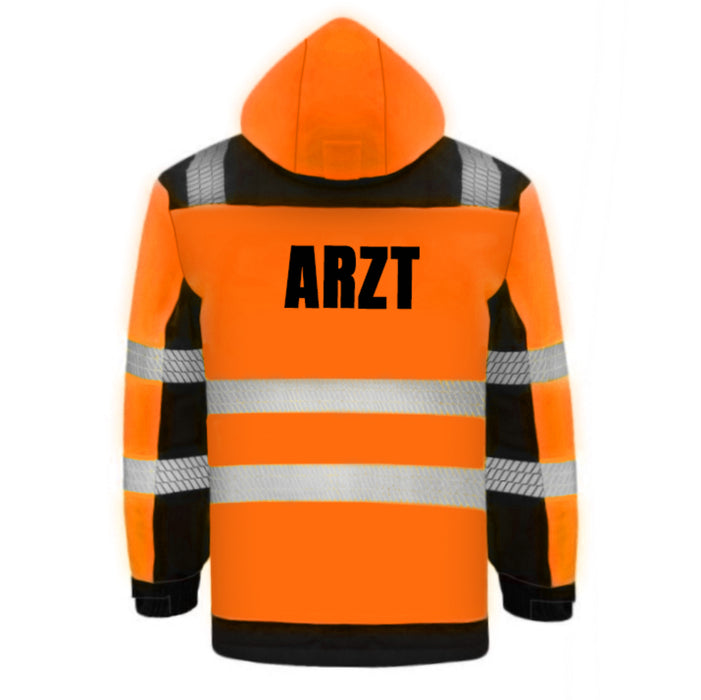 ARZT Softshell Winterjacke / Sicherheitsjacke mit Reißverschluss und Taschen