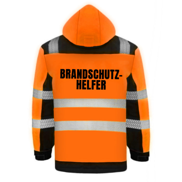 BRANDSCHUTZHELFER Softshell Winterjacke / Sicherheitsjacke mit Reißverschluss und Taschen