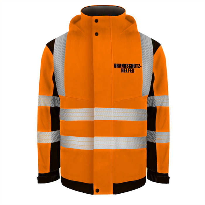BRANDSCHUTZHELFER Softshell Winterjacke / Sicherheitsjacke mit Reißverschluss und Taschen